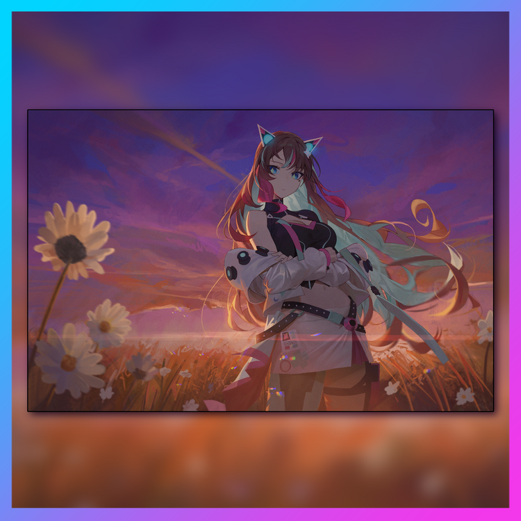 Aishii Ai Sunset 17x11" Poster