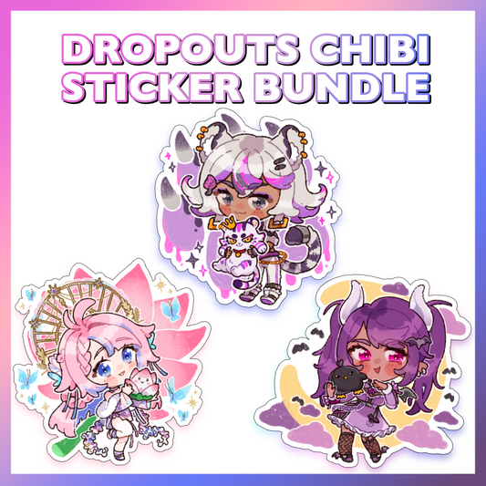 Chibi DropOuts Sticker Bundle
