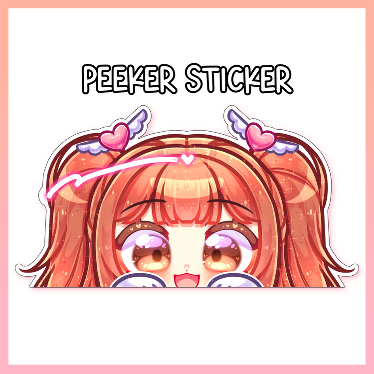 Michi Melody Peeker Sticker [2 Versions]